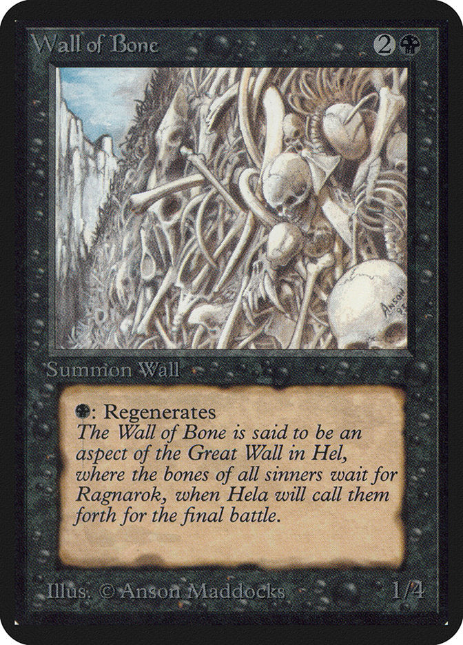 Wall of Bone (132) [Alpha Edition] | Odin's Place
