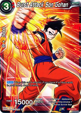 Burst Attack Son Gohan (Alternate Art) (P-049) [Special Anniversary Set] | Odin's Place