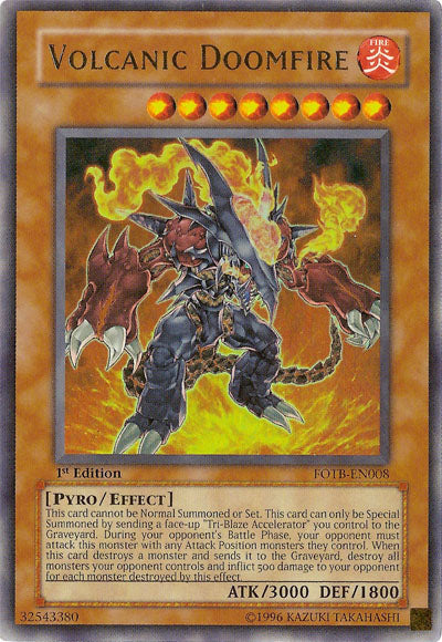 Volcanic Doomfire [FOTB-EN008] Ultra Rare | Odin's Place