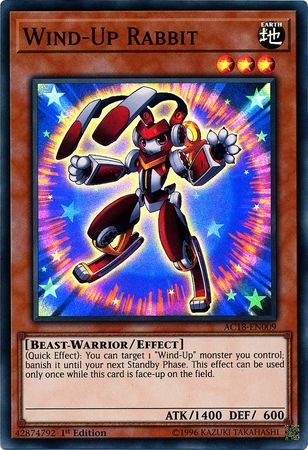 Wind-Up Rabbit [AC18-EN009] Super Rare | Odin's Place