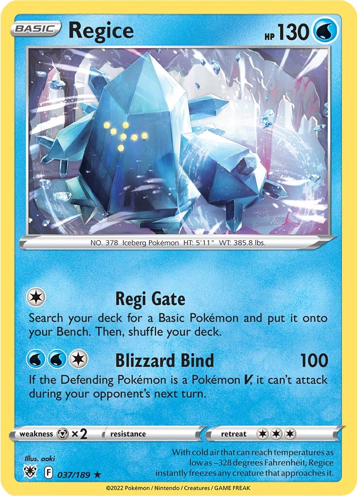 Regice (037/189) [Sword & Shield: Astral Radiance] | Odin's Place
