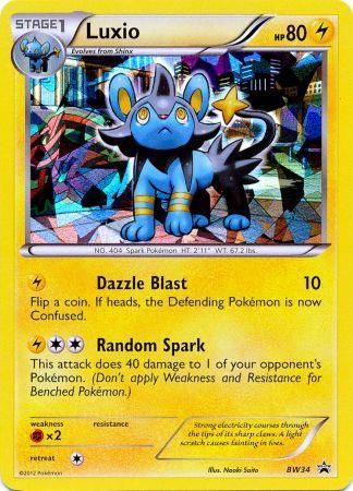 Luxio (BW34) (Cracked Ice Holo) [Black & White: Black Star Promos] | Odin's Place
