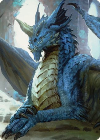 Young Blue Dragon Art Card [Commander Legends: Battle for Baldur's Gate Art Series] | Odin's Place