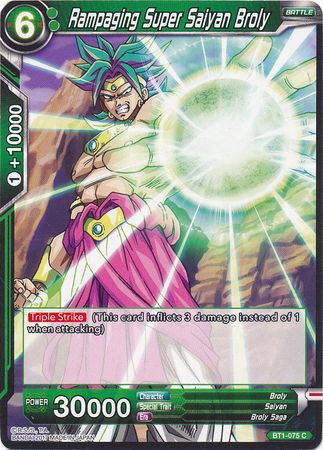Rampaging Super Saiyan Broly (BT1-075) [Galactic Battle] | Odin's Place