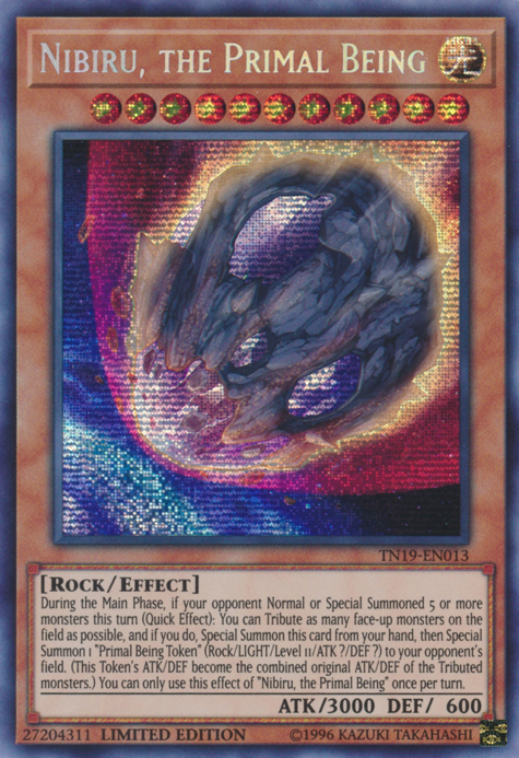 Nibiru, the Primal Being [TN19-EN013] Prismatic Secret Rare | Odin's Place