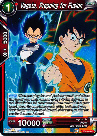 Vegeta, Prepping for Fusion (BT6-009) [Destroyer Kings] | Odin's Place