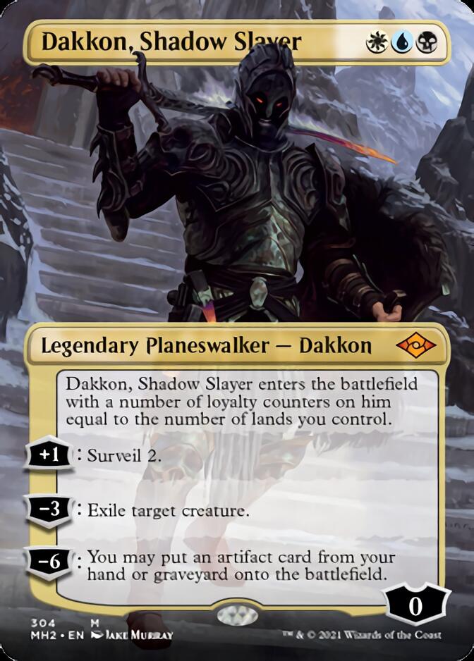 Dakkon, Shadow Slayer (Borderless) [Modern Horizons 2] | Odin's Place
