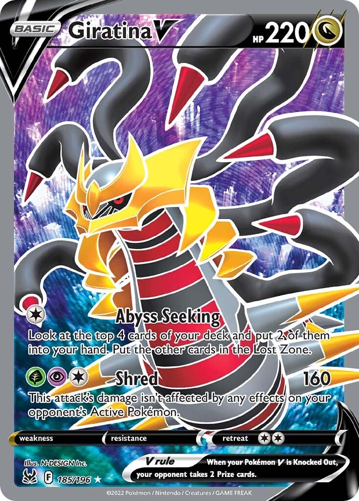 Giratina V (185/196) [Sword & Shield: Lost Origin] | Odin's Place