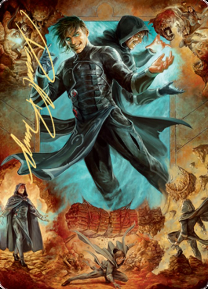 Jace, Mirror Mage 2 Art Card (Gold-Stamped Signature) [Zendikar Rising Art Series] | Odin's Place