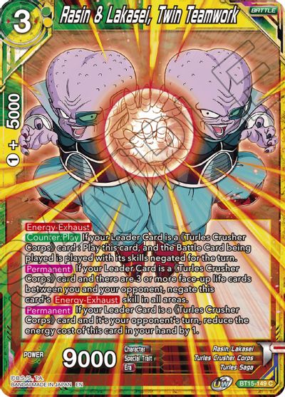 Rasin & Lakasei, Twin Teamwork (BT15-149) [Saiyan Showdown] | Odin's Place