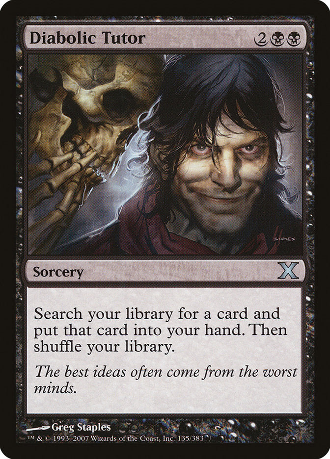 Diabolic Tutor (135) [Tenth Edition] | Odin's Place