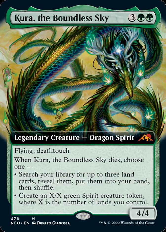 Kura, the Boundless Sky (Extended Art) [Kamigawa: Neon Dynasty] | Odin's Place