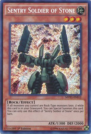 Sentry Soldier of Stone [MVP1-ENS12] Secret Rare | Odin's Place