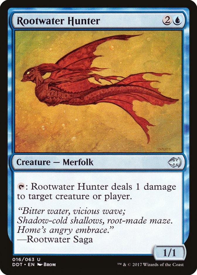 Rootwater Hunter (16) [Duel Decks: Merfolk vs. Goblins] | Odin's Place