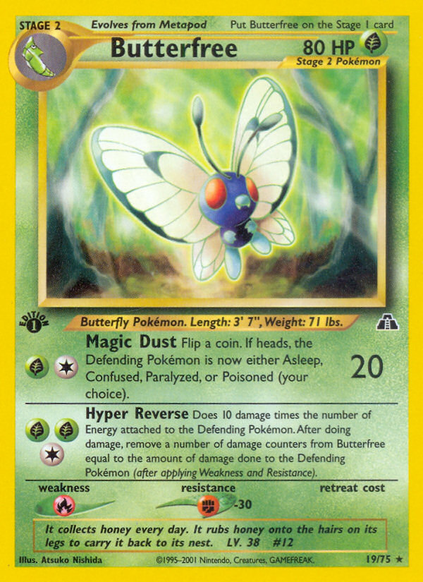Butterfree (19/75) [Neo Discovery 1st Edition] | Odin's Place