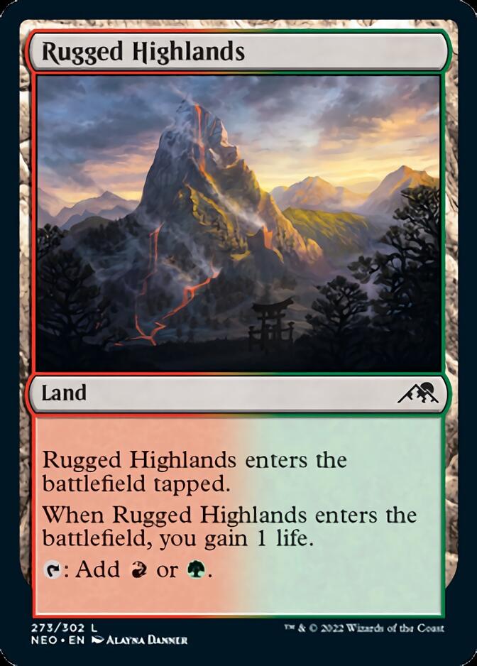 Rugged Highlands [Kamigawa: Neon Dynasty] | Odin's Place