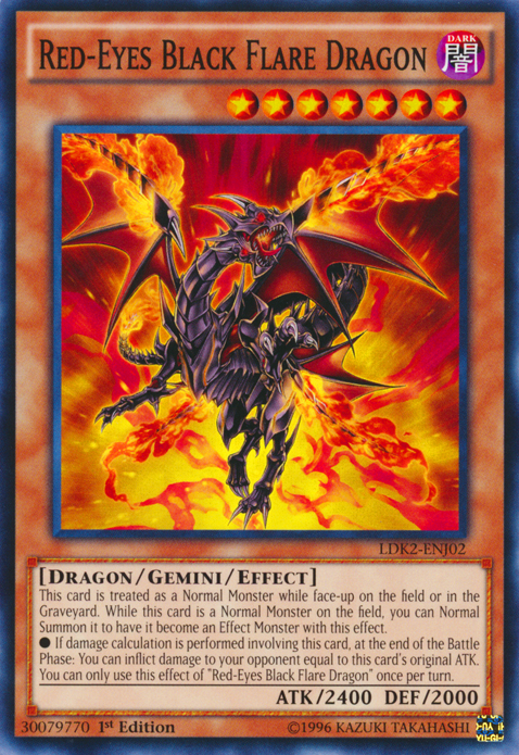 Red-Eyes Black Flare Dragon [LDK2-ENJ02] Common | Odin's Place