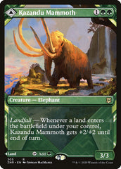 Kazandu Mammoth // Kazandu Valley (Showcase) [Zendikar Rising] | Odin's Place