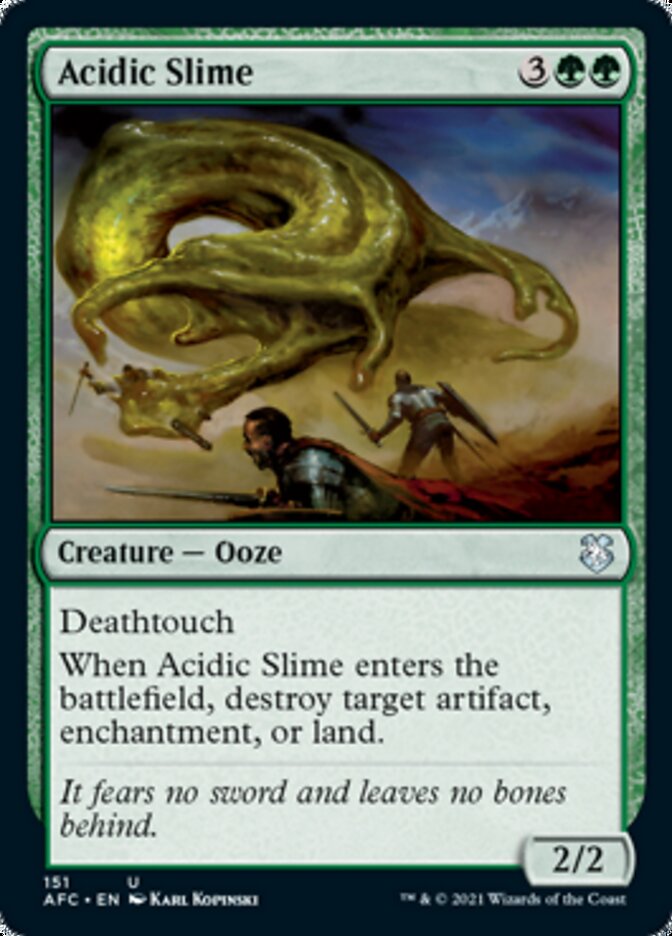 Acidic Slime [Dungeons & Dragons: Adventures in the Forgotten Realms Commander] | Odin's Place