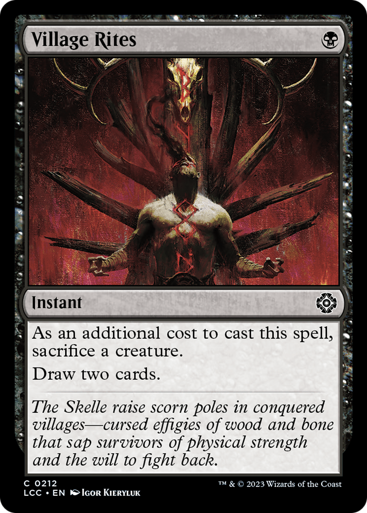 Village Rites [The Lost Caverns of Ixalan Commander] | Odin's Place
