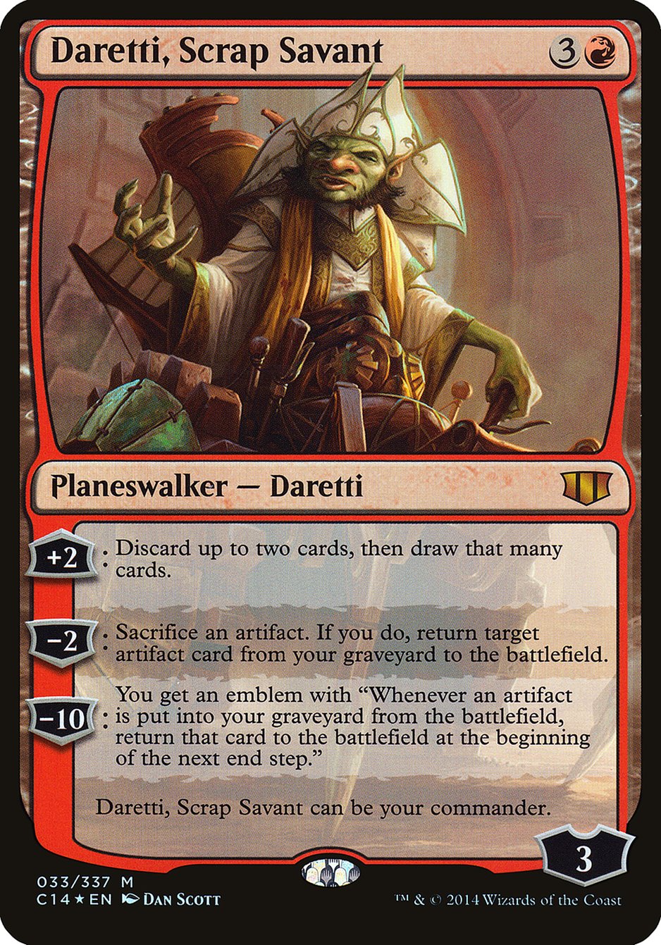 Daretti, Scrap Savant (33) (Oversized) [Commander 2014 Oversized] | Odin's Place