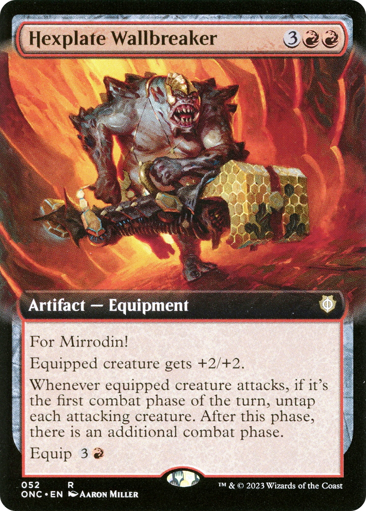 Hexplate Wallbreaker (Extended Art) [Phyrexia: All Will Be One Commander] | Odin's Place