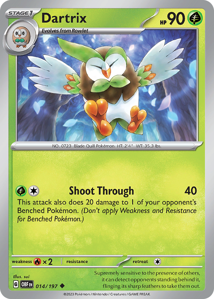 Dartrix (014/197) [Scarlet & Violet: Obsidian Flames] | Odin's Place