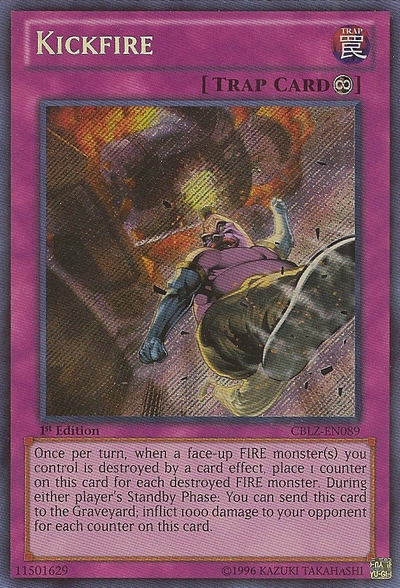 Kickfire [CBLZ-EN089] Secret Rare | Odin's Place