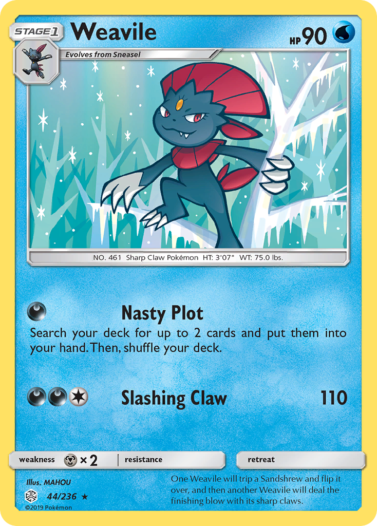 Weavile (44/236) [Sun & Moon: Cosmic Eclipse] | Odin's Place