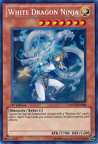 White Dragon Ninja [ORCS-EN084] Secret Rare | Odin's Place