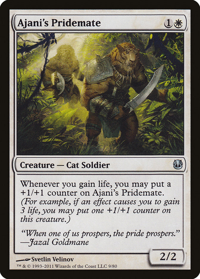 Ajani's Pridemate (9) [Duel Decks: Ajani vs. Nicol Bolas] | Odin's Place