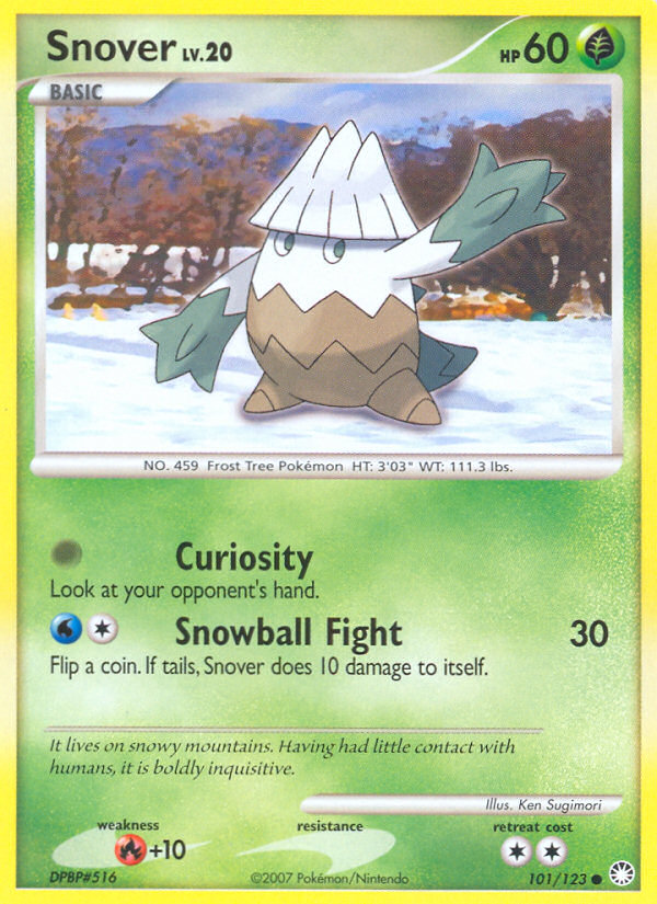 Snover (101/123) [Diamond & Pearl: Mysterious Treasures] | Odin's Place