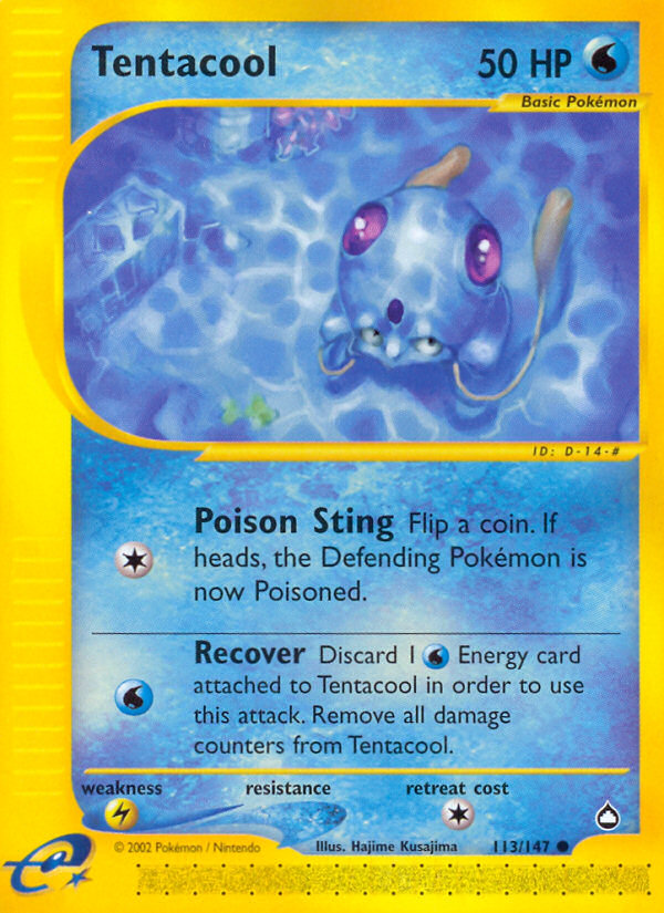Tentacool (113/147) [Aquapolis] | Odin's Place
