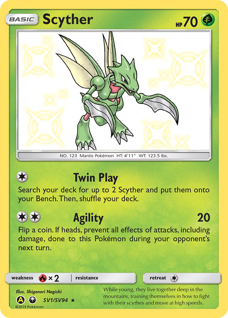Scyther (SV1/SV94) [Sun & Moon: Hidden Fates - Shiny Vault] | Odin's Place