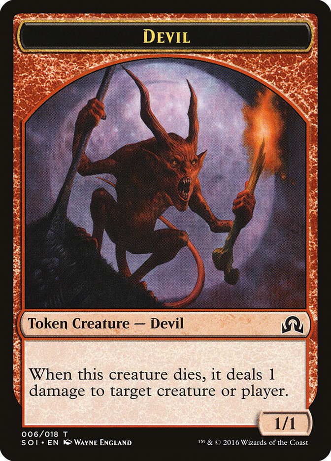 Devil Token (6) [Shadows over Innistrad Tokens] | Odin's Place