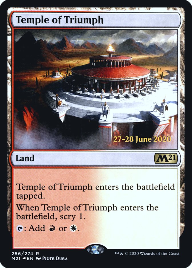 Temple of Triumph [Core Set 2021 Prerelease Promos] | Odin's Place