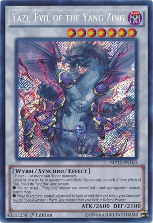 Yazi, Evil of the Yang Zing [MP15-EN163] Secret Rare | Odin's Place