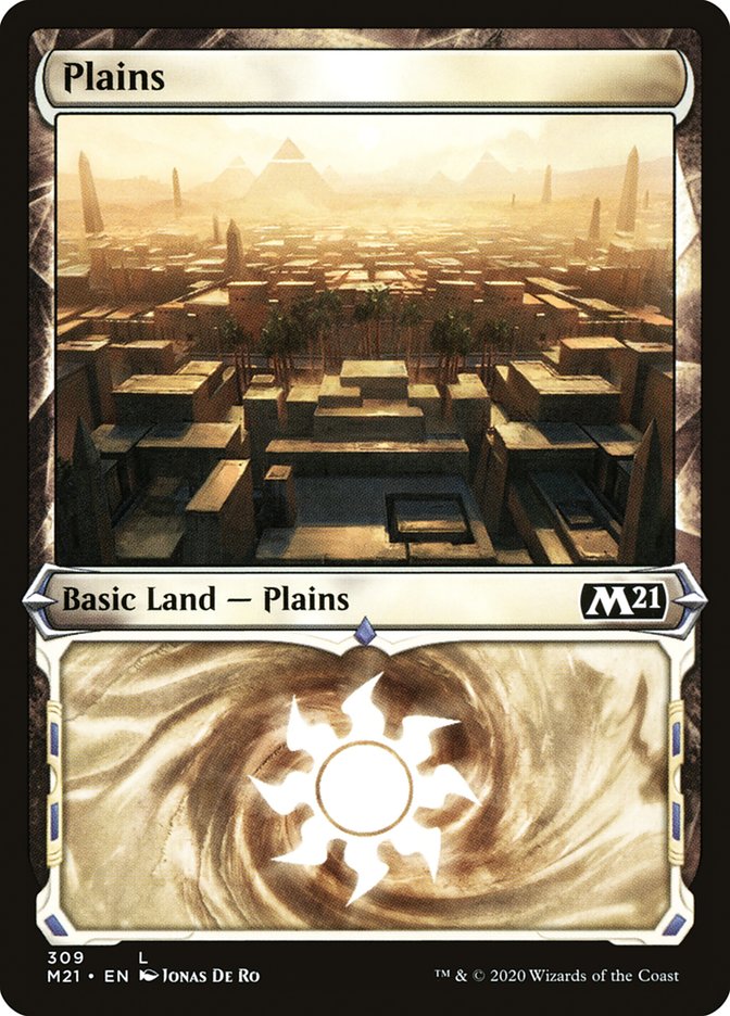 Plains (309) (Showcase) [Core Set 2021] | Odin's Place