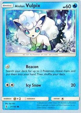 Alolan Vulpix (21/145) (Ice Path FTW - Zachary Bokhari) [World Championships 2017] | Odin's Place