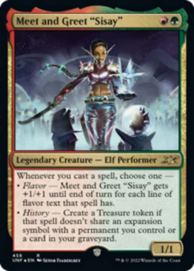 Meet and Greet "Sisay" (Galaxy Foil) [Unfinity] | Odin's Place