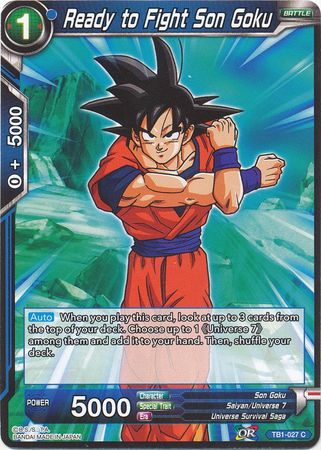 Ready to Fight Son Goku (TB1-027) [The Tournament of Power] | Odin's Place
