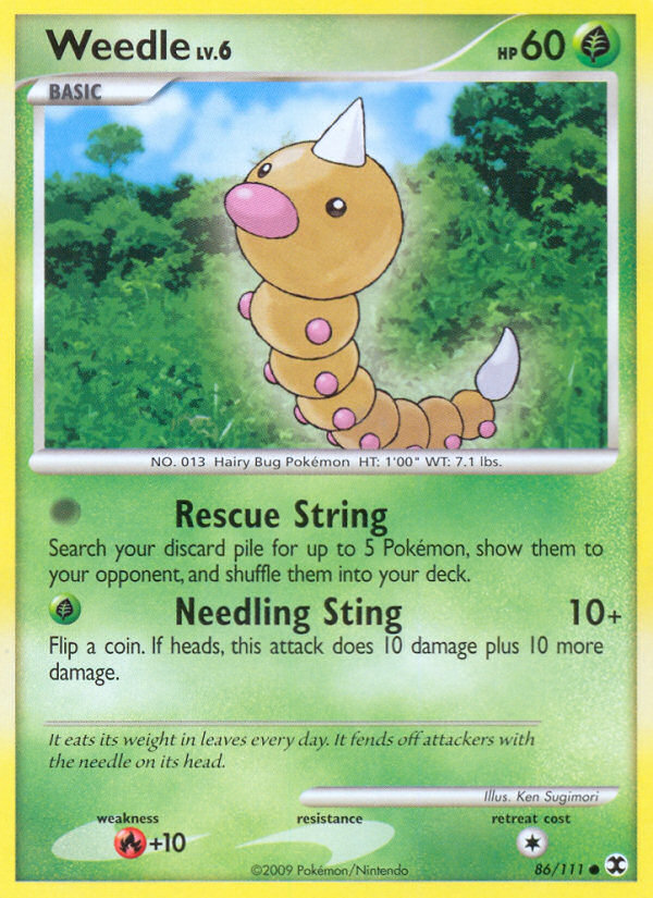 Weedle (86/111) [Platinum: Rising Rivals] | Odin's Place