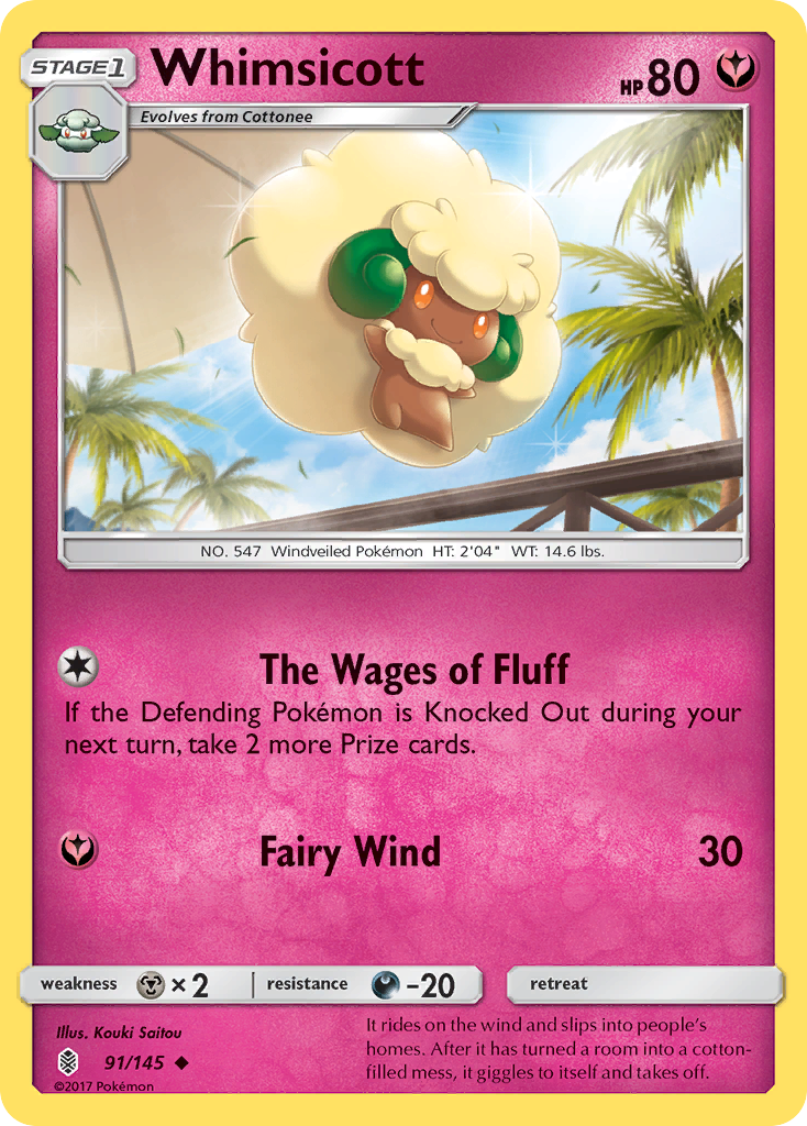 Whimsicott (91/145) [Sun & Moon: Guardians Rising] | Odin's Place