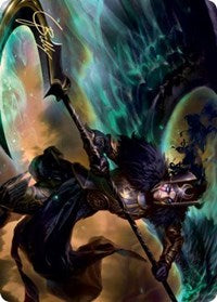 Vengeful Reaper Art Card (Gold-Stamped Signature) [Kaldheim Art Series] | Odin's Place