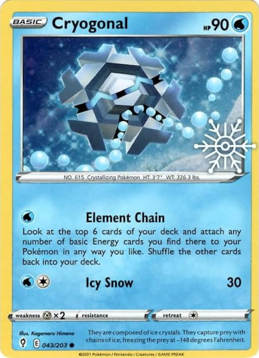 Cryogonal (043/203) (Holiday Calendar) [Sword & Shield: Evolving Skies] | Odin's Place