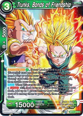Trunks, Bonds of Friendship (BT11-079) [Vermilion Bloodline] | Odin's Place
