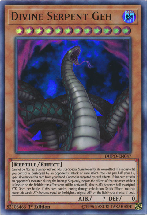 Divine Serpent Geh [DUPO-EN047] Ultra Rare | Odin's Place