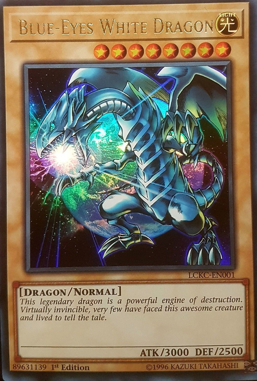 Blue-Eyes White Dragon (Version 3) [LCKC-EN001] Ultra Rare | Odin's Place