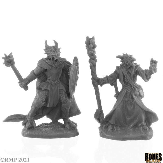 Reaper Bones: Dragonfolk Wizard and Cleric | Odin's Place
