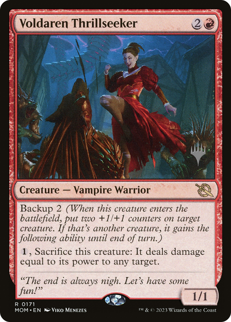 Voldaren Thrillseeker (Promo Pack) [March of the Machine Promos] | Odin's Place